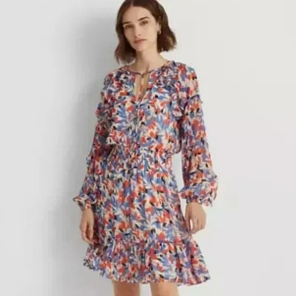 Lauren Ralph Lauren Women's  Fit - And - Flare Dress - Picture 4 of 17